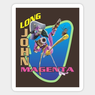 Long John Magenta Magnet